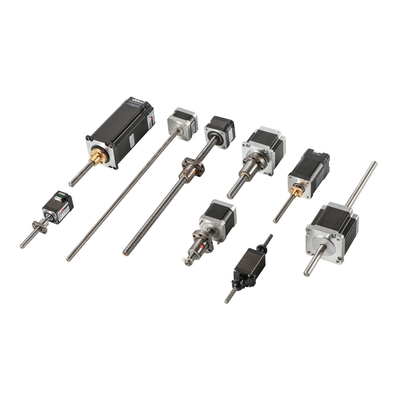 Jkongmotor 12V 24V NEMA 8 11 17 23 24 34 42 52 ミニマイクロボールスクリュー線形ギア付き閉ループステップモーターとブレーキ