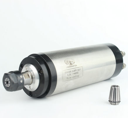 80mm 2.2KW ER20 380vの空気水はCNCのルーターの紡錘モーターを冷却した