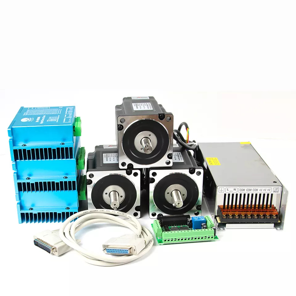 3セットCNC Nema34 42のステッピング モーター4.5nm 8.5nm 12nmのステッピング モーター+dm860dのステッピング モーターDriver+48v 60vの電源