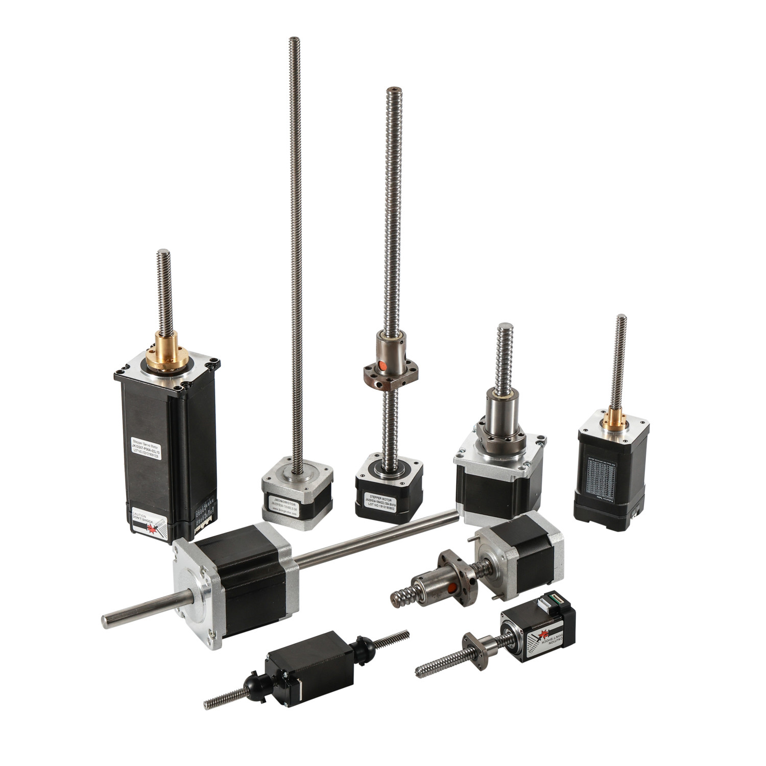 Jkongmotor カスタマイズされたマイクロ線形アクチュエータハイブリッドステップモーター NEMA 8 11 17 23 24 34 スクロール付き線形ステップモーター