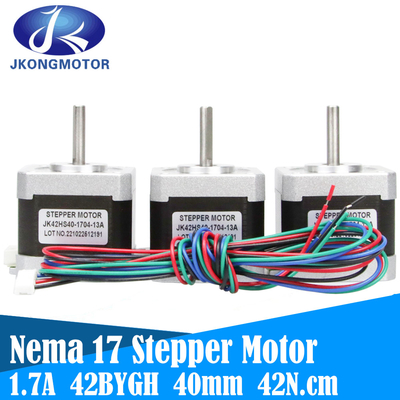 1mケーブルおよびコネクターfoが付いているNEMA 17のステッピング モーター42BYGH 1.8の程度1.5A 42モーター（17HS4401S） 42N.cm （60oz.in）の4鉛