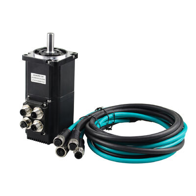 Jkongmotor 防水 IP65 RS485 CANopen OEM ODM 統合 DC サーボモーター Nema 17 23 24 34 ブラシレス BLDC サーボモーター 内蔵ドライバー付き